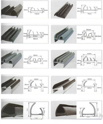 H channel water resistant EPDM rubber extrusion profile for customized gripping seal strip