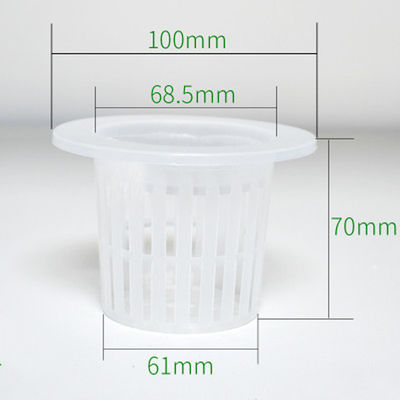 Small Size Injection Molded Plastic PP Net Pots for Hydroponic Greenhouse Cultivation