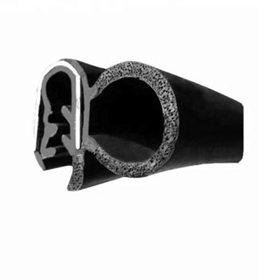 Custom Size Black Color Metallic EPDM Car Door Rubber Seals Strip for Industrial Needs