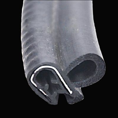 Custom Size Black Color Metallic EPDM Car Door Rubber Seals Strip for Industrial Needs