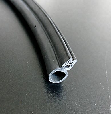 Custom Size Black Color Metallic EPDM Car Door Rubber Seals Strip for Industrial Needs