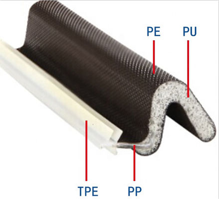 Door Window Seal Strip Hardness 20-90 Shore Rubber Material with Weather Stripping