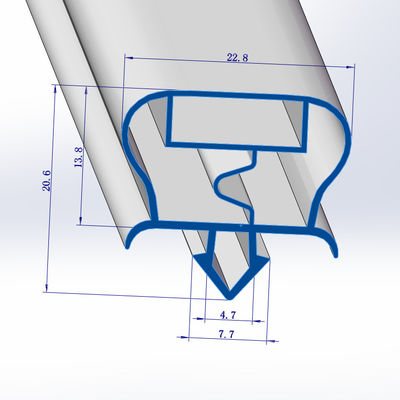 Plastic Seal Gasket Profile for Custom Made Refrigerator Cold Storage Door Extrusion