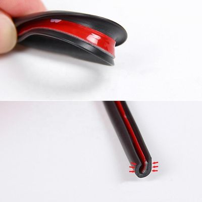 12mm or Customized Transparent Clear Protected Edge Lining Trim Molding Rubber Seal Strip for Automotive