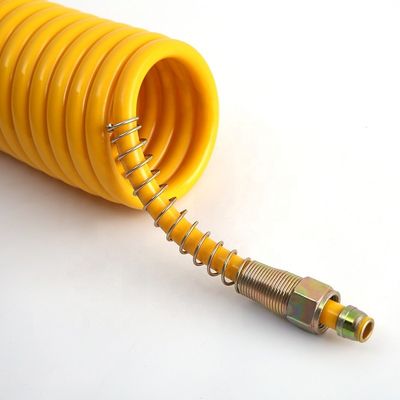 90mm Cycles Coiled Nylon Emergency Air Brake Hose Assembly for Semi Truck Applications