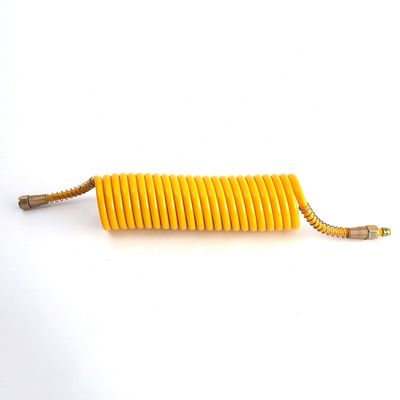 90mm Cycles Coiled Nylon Emergency Air Brake Hose Assembly for Semi Truck Applications