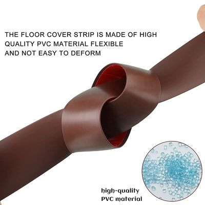 Wood Crevice Joining Strip for Flooring Transition and Threshold in Black/White PVC