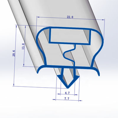 Extrusion Processing Service Custom Refrigerator Gasket with Magnet Strip