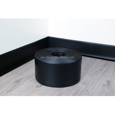 Cutting White Self Adhesive PVC Skirting Board Wall Cove Base Roll Customizable