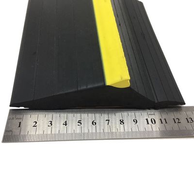 Black and Yellow 5"X1.18" Heavy Duty Weather Defender Garage Door Threshold Trim