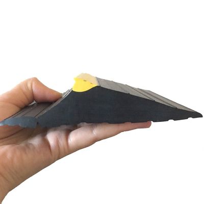 Black and Yellow 5"X1.18" Heavy Duty Weather Defender Garage Door Threshold Trim