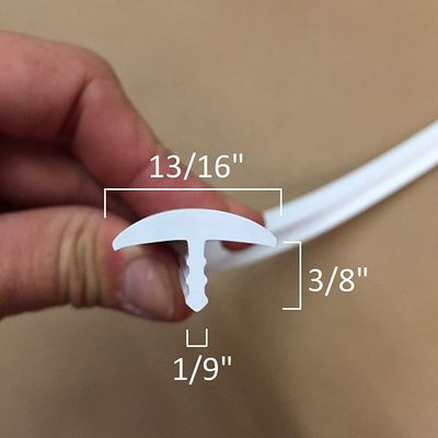 PVC Rubber T Molding Trim for All Color Wood Furniture Edge Protector as your request