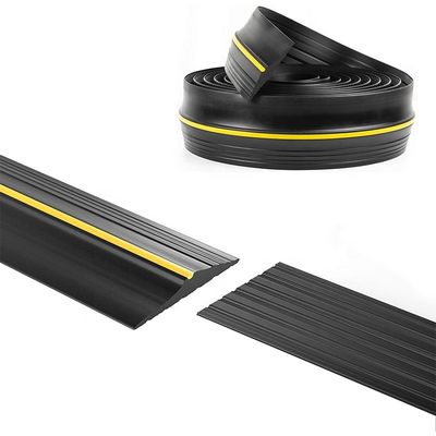 Environmentally Friendly Yellow Black Weather Defender XL Garage Door Threshold Floor Seal Water Stop