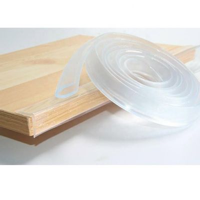 150C Temperature Clear U Channel Edge Protection Trim for Glass Custom Color/Size/Shape