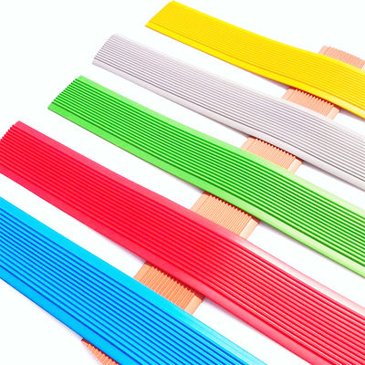 Stair Edge Protection with Anti-slip Plastic Stair Treads and Rubber Edge Protector
