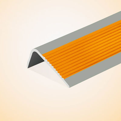 Stair Edge Protection with Anti-slip Plastic Stair Treads and Rubber Edge Protector