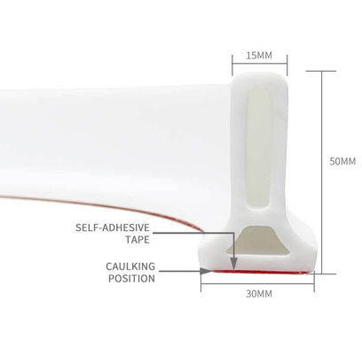Hardness 20-90 Shore Collapsible Shower Threshold Water Dam for Shower and Water