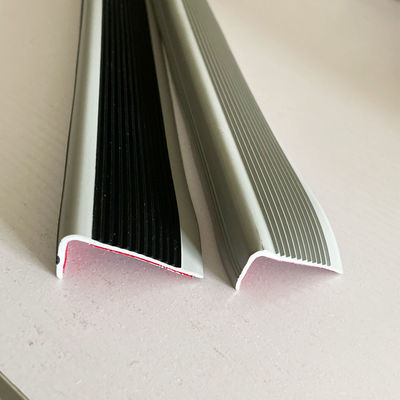 Anti-Slip PVC Rubber Stair Nosing Edge Trim with Cutting Service and Protective Strip