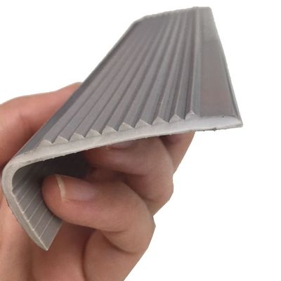 Anti-Slip PVC Rubber Stair Nosing Edge Trim with Cutting Service and Protective Strip