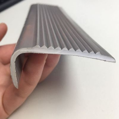 Protective L Shape PVC Rubber Stair Nosing Edge Trim for Slip Resistant Stair Treads
