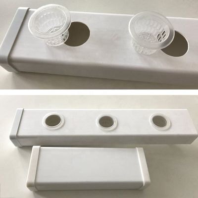 Zip Grow Tower Hydroponic PVC Pipe 100x100mm Pouch Holes for Improved Nutrient Flow
