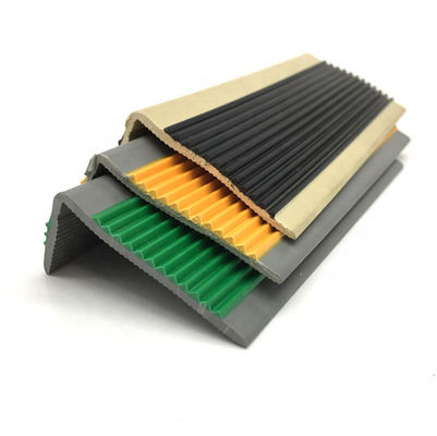 Protective L Shape PVC Rubber Stair Nosing Edge Trim for Slip Resistant Stair Treads