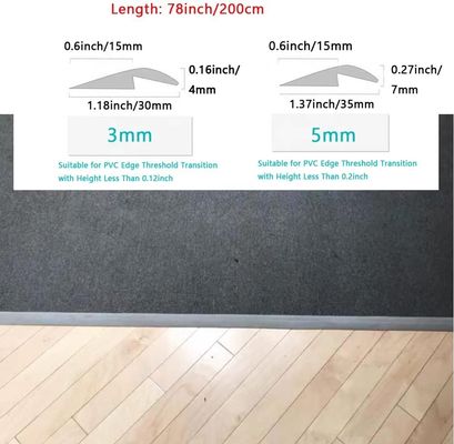 Sample 5-7 Days Flooring Accessories PVC Vinyl Transition Strip Reducers Edge