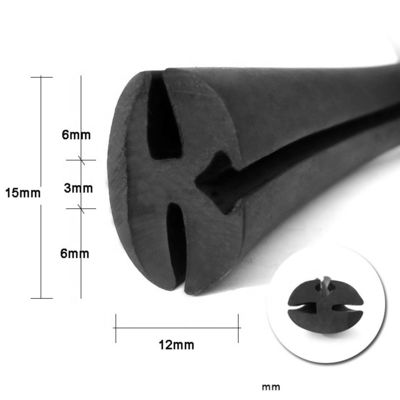 Rubber Gasket Seals for Car Windshield Windows ShoreA 65 Hardness Processing Service