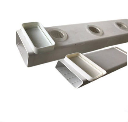 White PVC Hydroponic NFT System for Mass Production Square Tube or 100*50mm Round Pipe