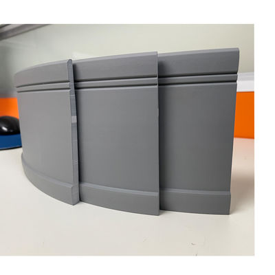 Black Eco-friendly Flexible Vinyl Wall Baseboards Molding Trim for Commercial