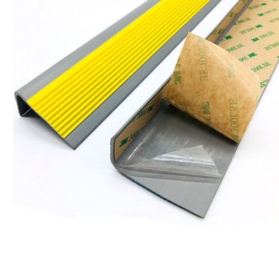 Non-Slip Rubber Stair Nosing Edge Trim Strips for Tile Wood Grey Stair Edge Protector