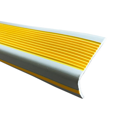 Cutting Non-Slip Rubber Stair Nosing Edge Trim Strips for White Stair Edge Protection