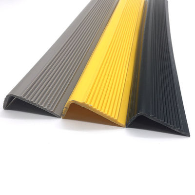 Cutting Non-Slip Rubber Stair Nosing Edge Trim Strips for White Stair Edge Protection