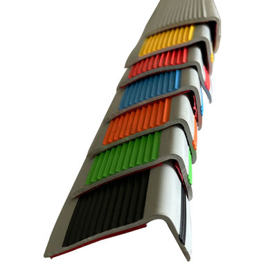 Cutting Non-Slip Rubber Stair Nosing Edge Trim Strips for White Stair Edge Protection
