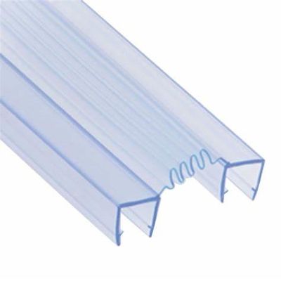 Black PVC Custom Shower Door Bottom Sealing Strip for Bathroom Glass Door Waterproof