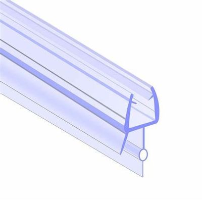 Black PVC Custom Shower Door Bottom Sealing Strip for Bathroom Glass Door Waterproof