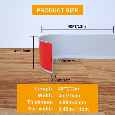 Peel-Stick Baseboard Molding Flexible Vinyl for Hassle-Free Wall Base Installation