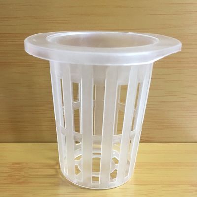 Clear 2 Inch Hydroponic System Plastic Mesh Basket Nursery Net Pot For NFT Plant Grow