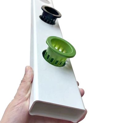 NFT Hydroponic Channel Growing Plants PVC Plastic Pipe Pouch Holes for Optimal Growth
