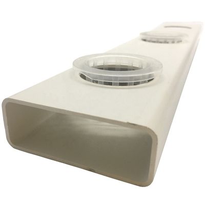 NFT Hydroponic Channel Growing Plants PVC Plastic Pipe Pouch Holes for Optimal Growth