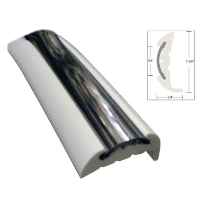 Rubbing Strake Rubrails for White Rubber Insert Dock Edging and P Type Dock Bumpers