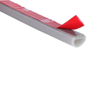 Windproof D Shape Rubber Door Sealing Strip with Simple Adhesive Tape Installation