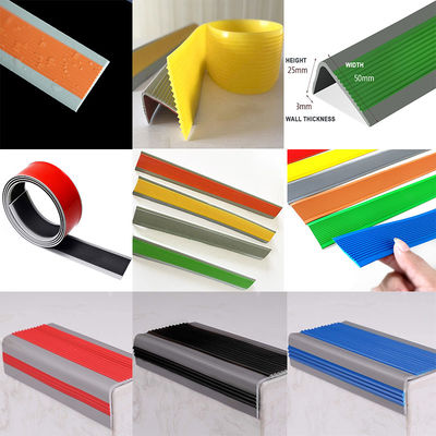 Stair Step Edge Bag Corner Anti-slip Strip in Soft Flexible PVC for Many Popular Sizes