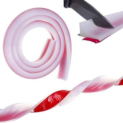 Bendable Water Dam Barrier for Shower Threshold 10-Year Service Life Height 0.47" 14mm