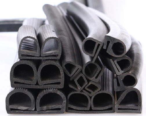 Extruded Processing Cold Room Door Rubber Seal in Black for High Humidity Areas