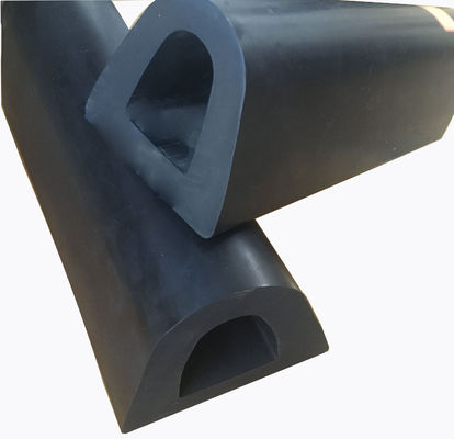 40-90 Shore A Hardness Marine Rubber Dock Bumper H200xW100xL1000mm for D Shape Fenders