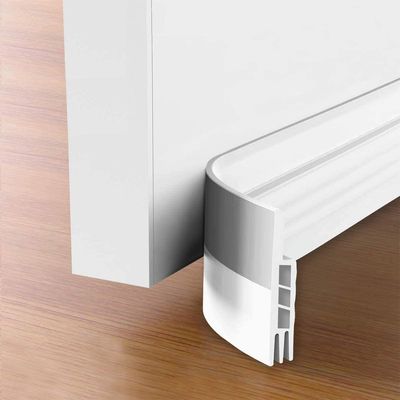 White Strong Adhesive Door Bottom Rubber Seal Strip for Bedroom and House Door 50*5 mm