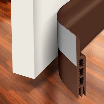 White Strong Adhesive Door Bottom Rubber Seal Strip for Bedroom and House Door 50*5 mm