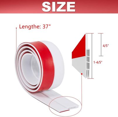 White Strong Adhesive Door Bottom Rubber Seal Strip for Bedroom and House Door 50*5 mm