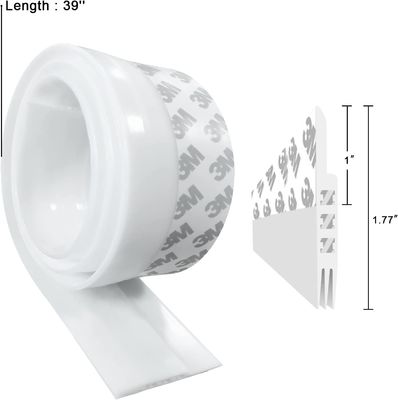 White Strong Adhesive Door Bottom Rubber Seal Strip for Bedroom and House Door 50*5 mm